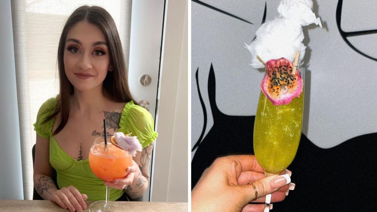 Les cocktails brillants du restaurant Angelina près d'Ottawa.