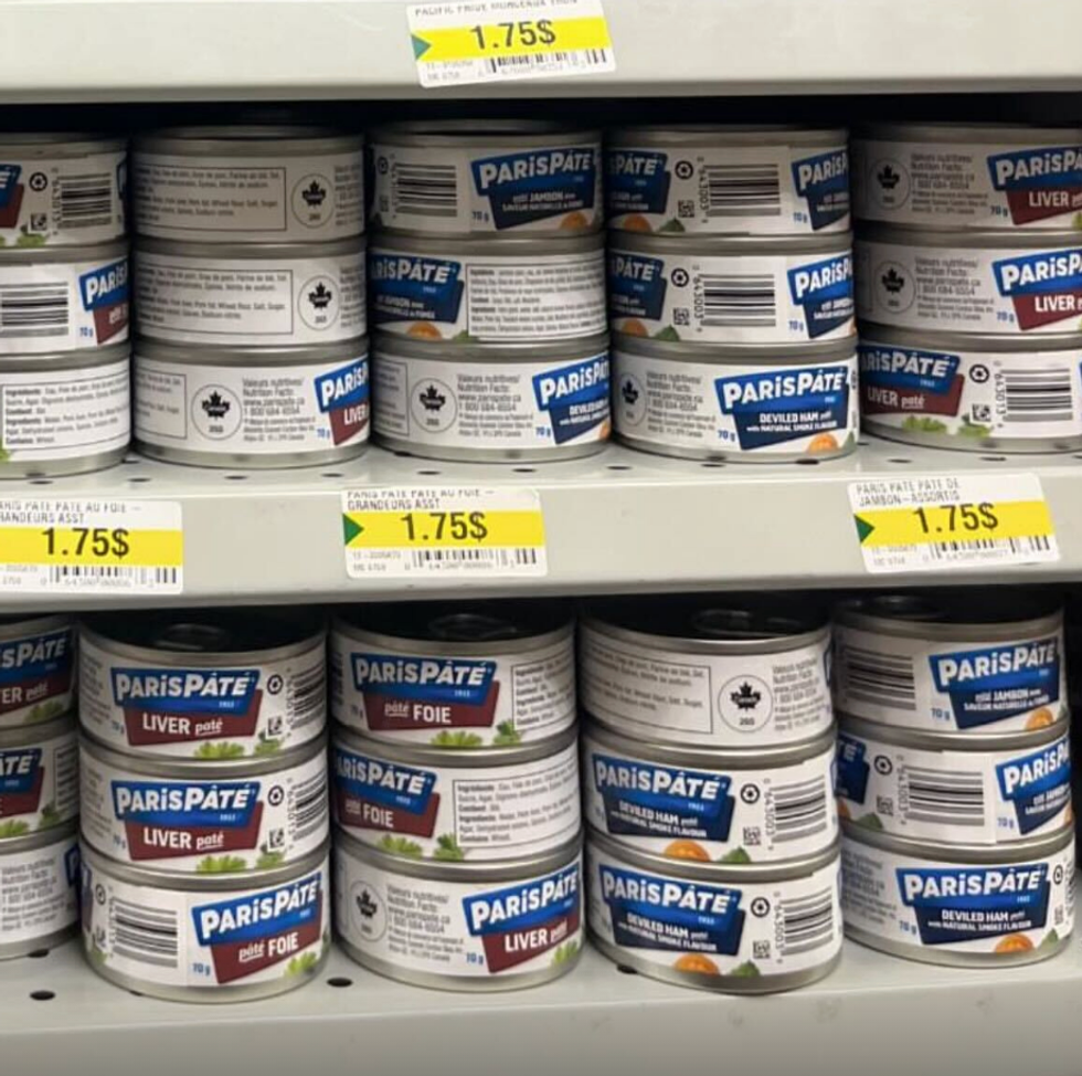 Les conserves de p\u00e2t\u00e9 de foie et de p\u00e2t\u00e9 de jambon de Paris P\u00e2t\u00e9.