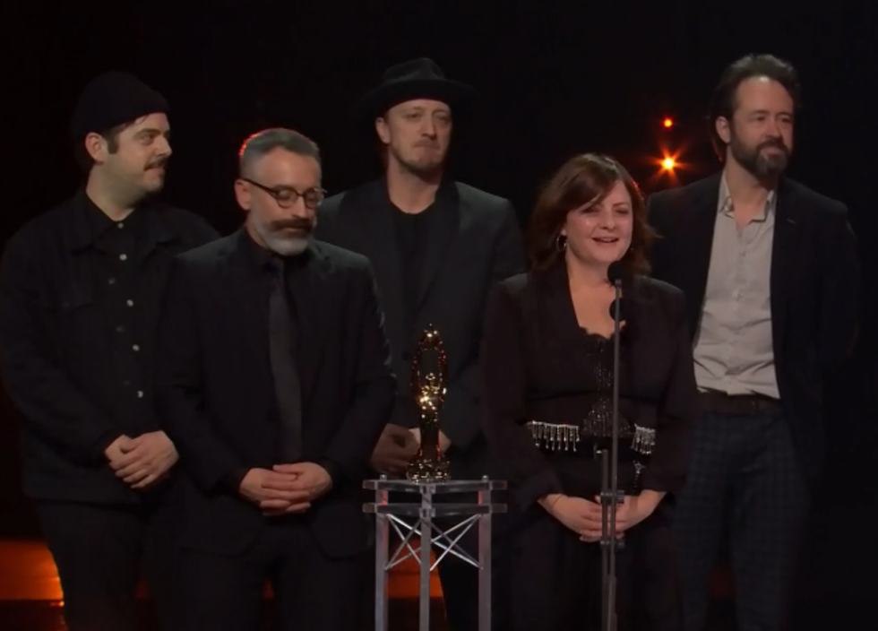 Les Cowboy Fringants au Gala de l'ADISQ.