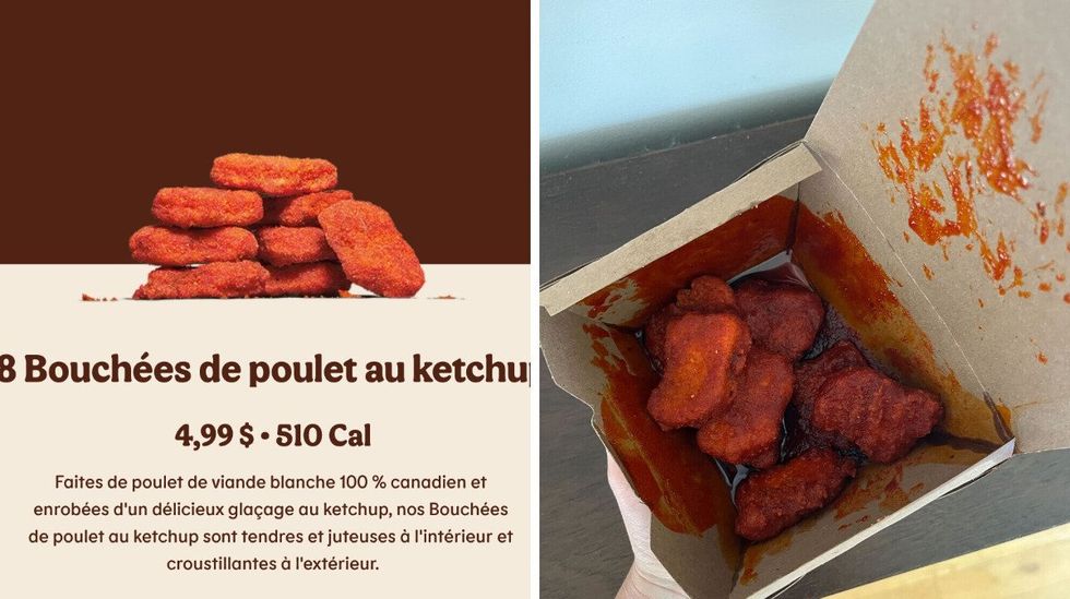 Les croquettes au ketchup du Burger King.