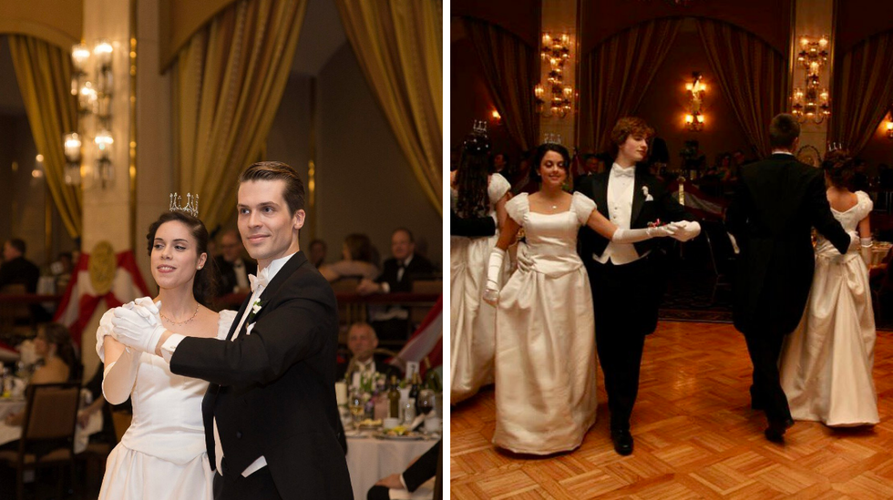 Les d\u00e9butants au bal viennois.