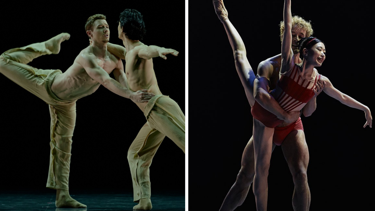 Les danseurs Enno Kleinehanding et Hamilton Nieh. Droite : Célestin Boutin et Anna Ishii.