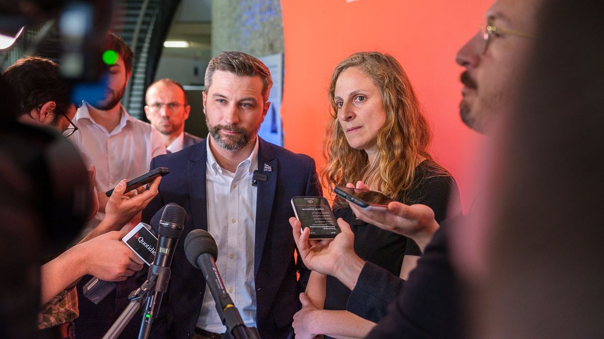 Les députés Gabriel Nadeau-Dubois et Christine Labrie.