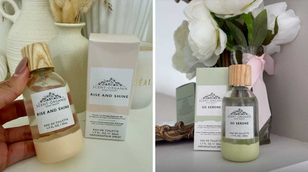 Les eaux de toilette de la marque Scent Organix : Rise and Shine et So Serene.