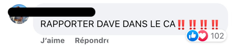 Les fans d'OD demandent Dave.