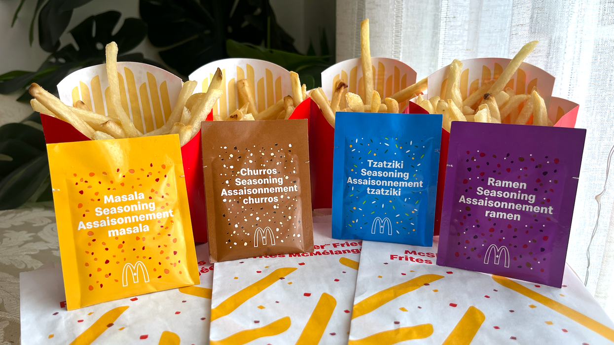 Les frites McMélangées de chez McDonald's : Masala, Churros, Tzatziki, Ramen.