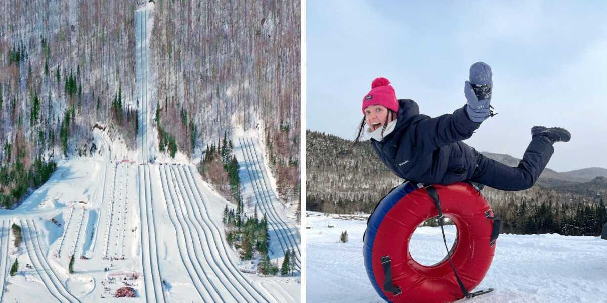 Cette glissade sur tube à 30 min. de Québec va jusqu'à 120 km/h et elle ...