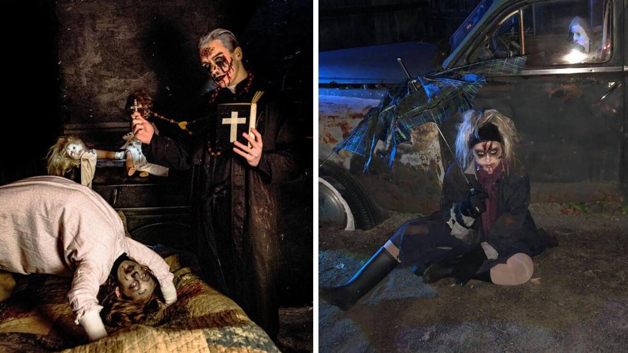 Les maisons hantées du Complexe Atlantide à Saint-Calixte.