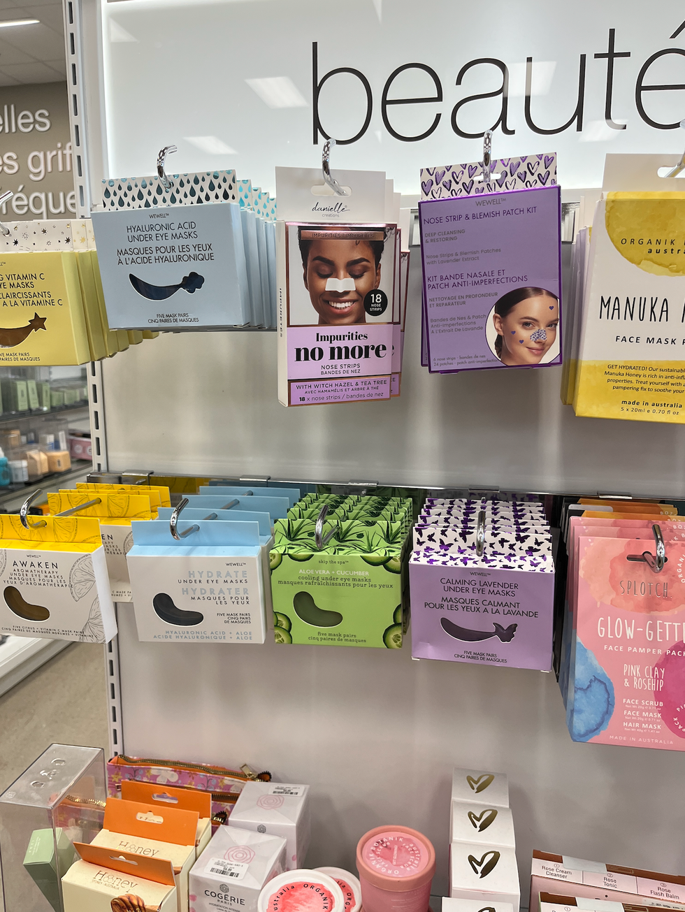 Les masques au Winners.