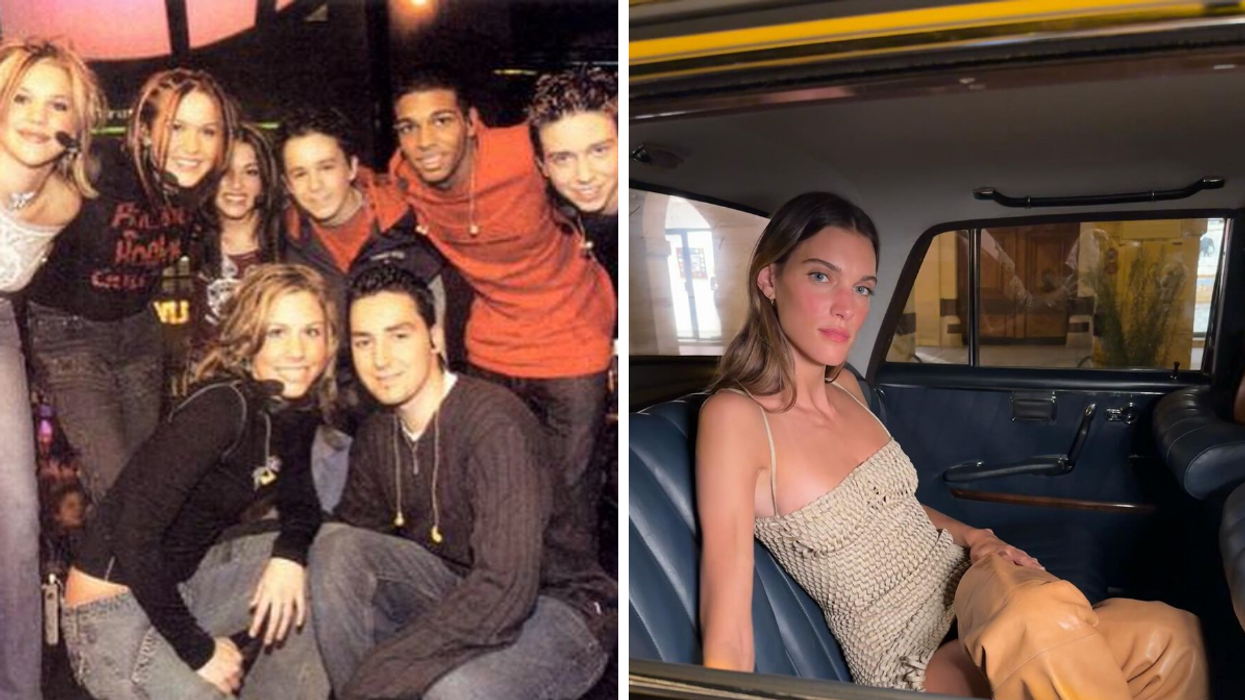 Les membres des groupes Aucun Regret et Défense Urbaine formés pour l'émission Mixmania. Droite : Charlotte Cardin dans un taxis.