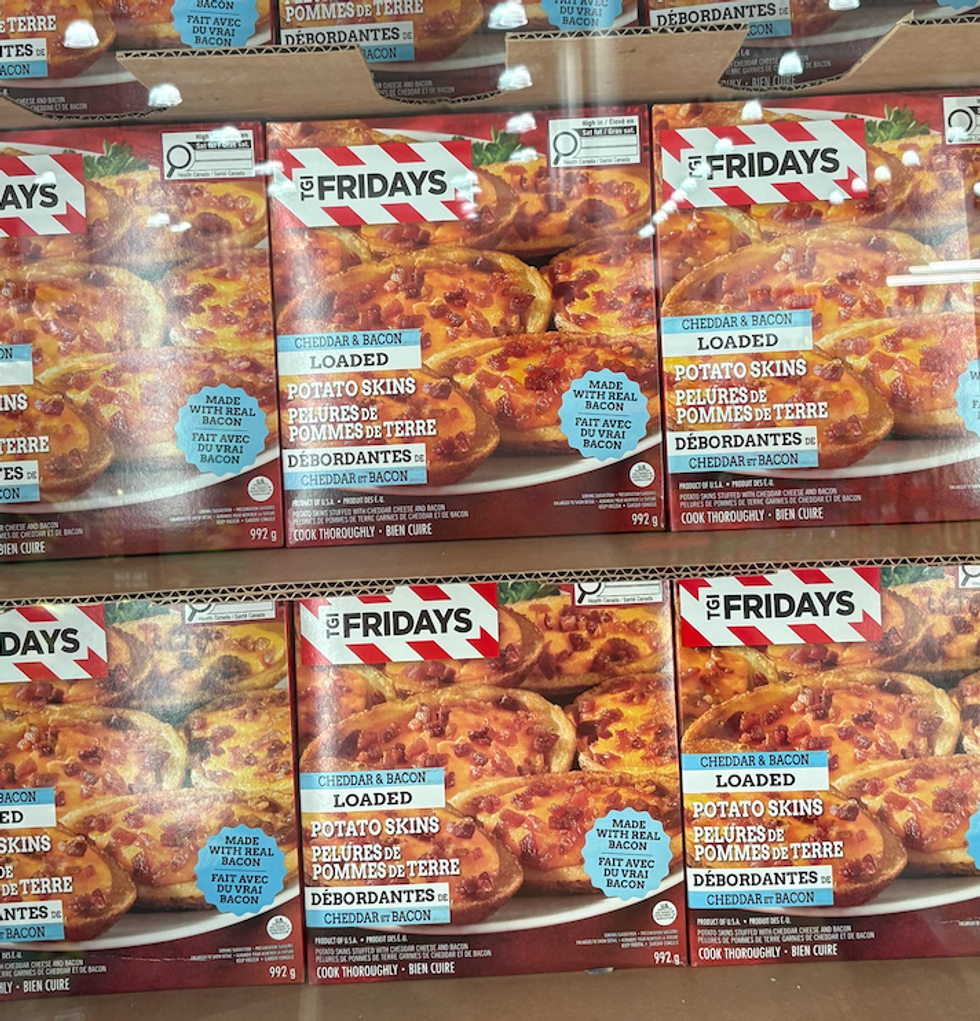 Les pelures de pommes de terre TGI Fridays au Costco.