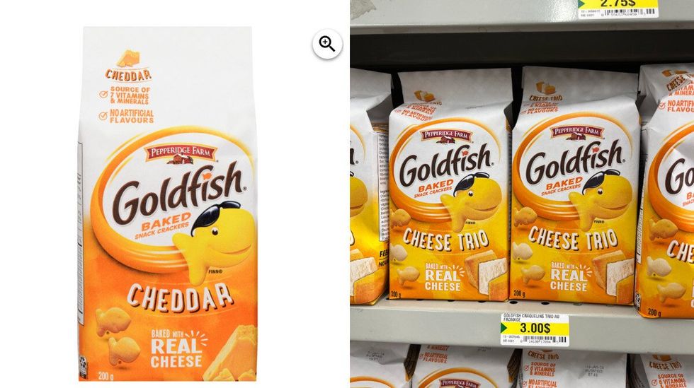 Les poissons Goldfish.