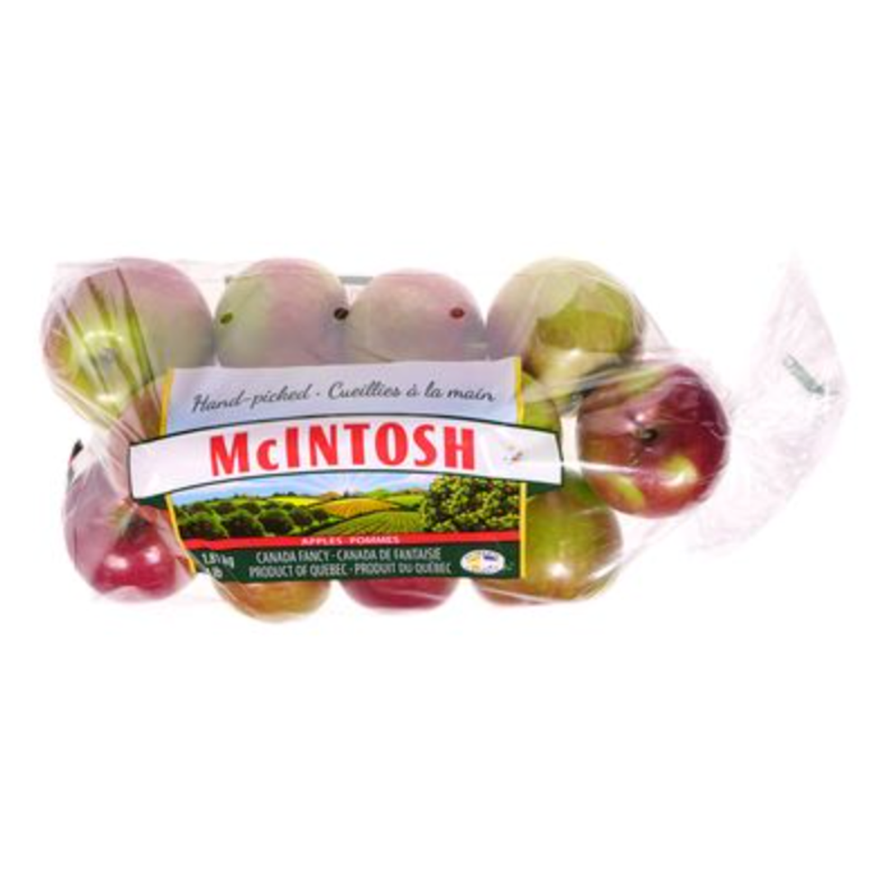 Les pommes Mcintosh sur le site du Super C.