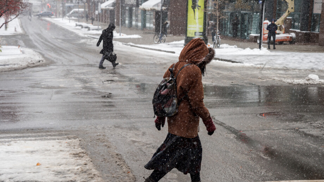 Les rues de Montréal enneigées.