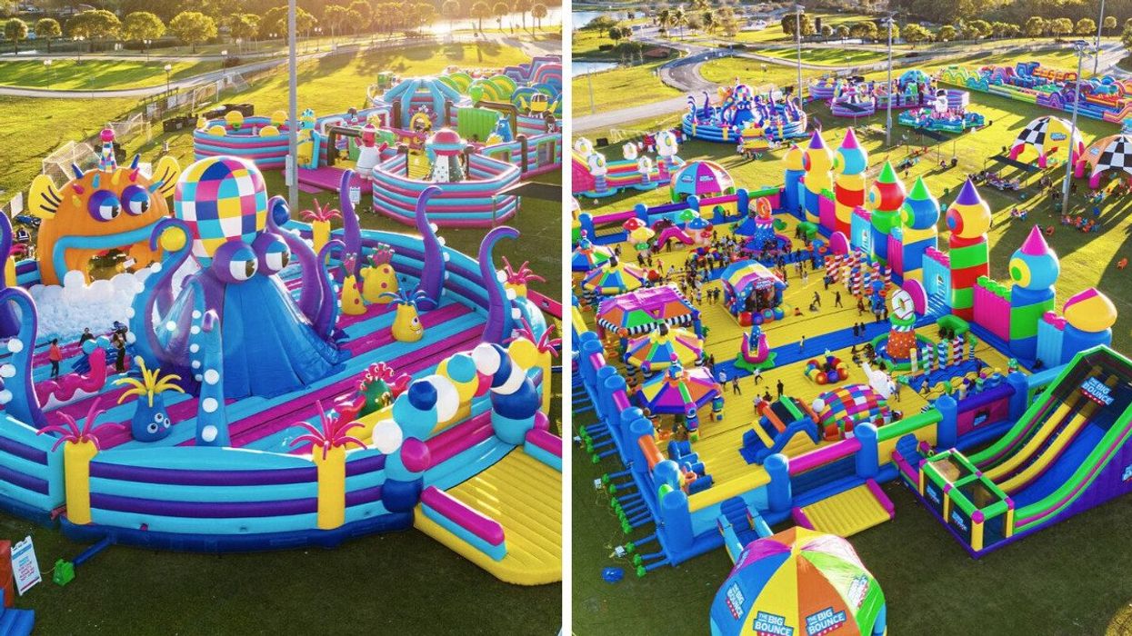 Les structures gonflables du Big Bounce Canada.