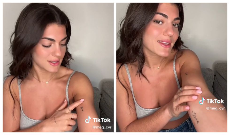 Les tatouages de Megan Cyr.