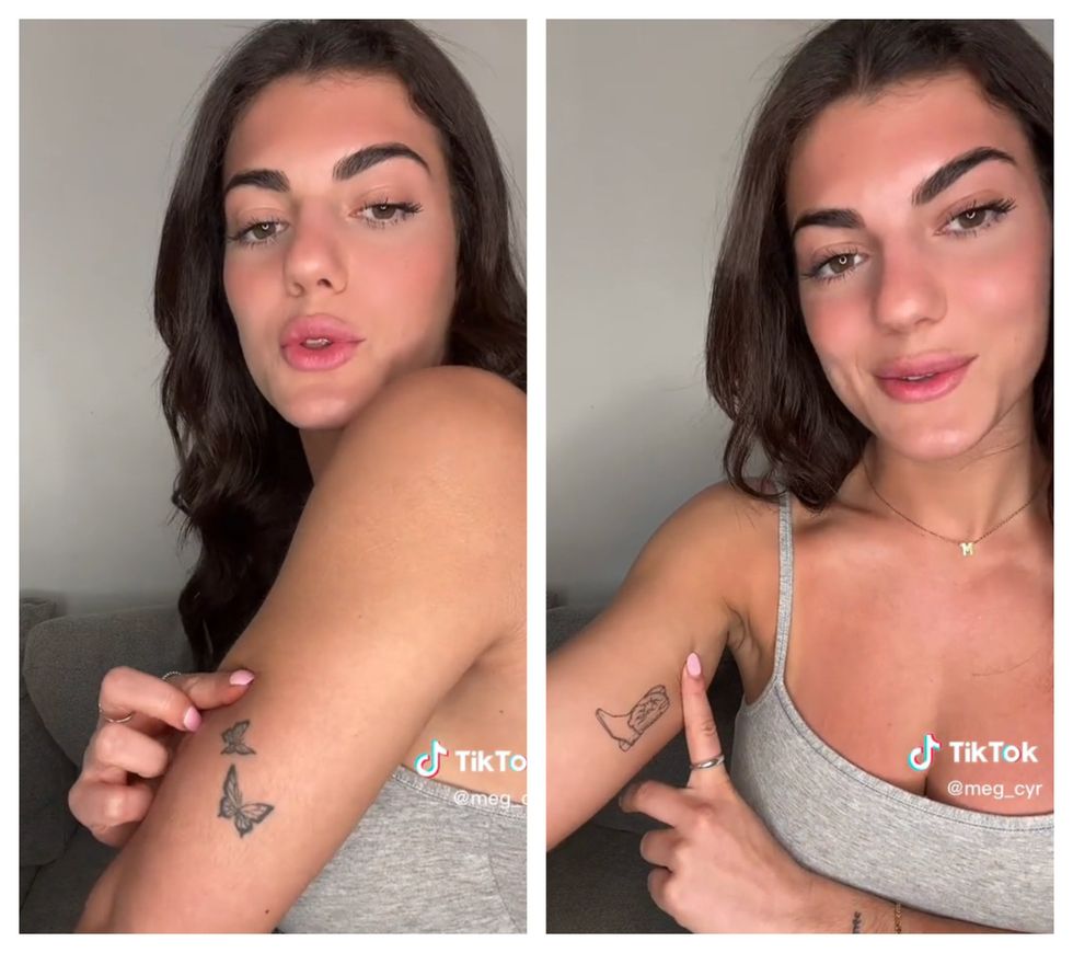 Les tatouages de Megan Cyr.