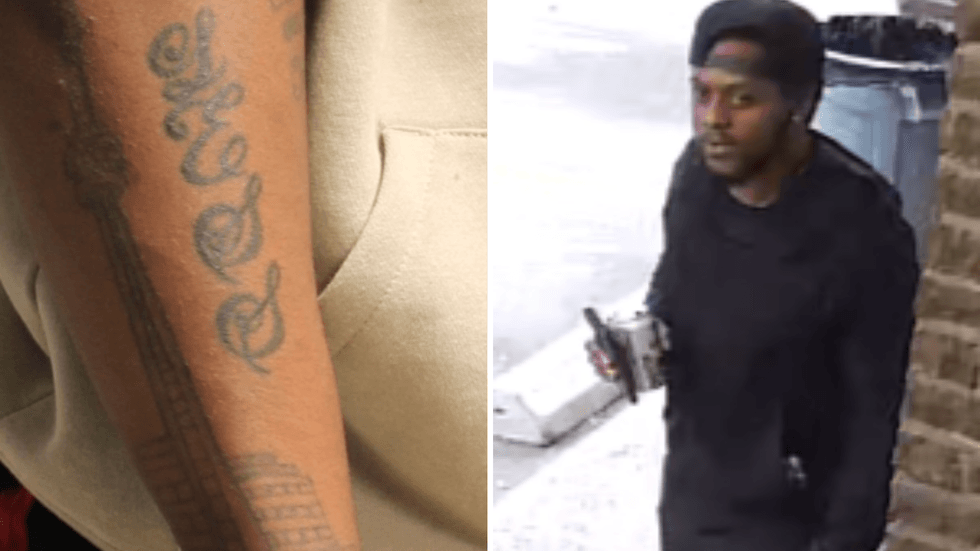 Les tatouages de Tamah McLean. Droite : Tamah McLean.