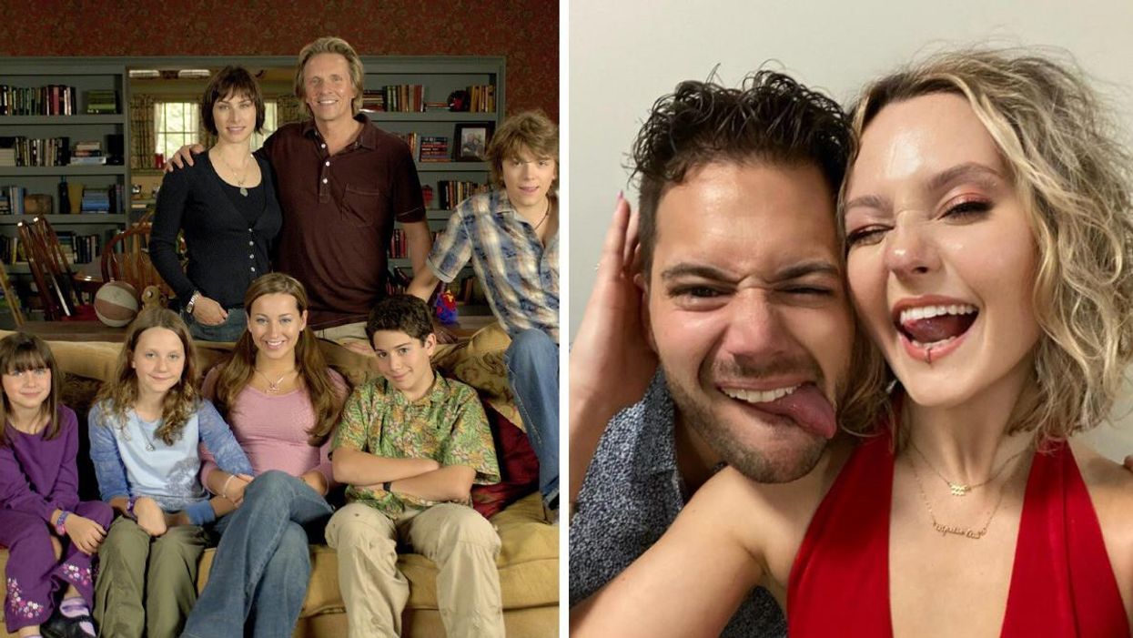 Life With Derek cast. Right: Danny Mags and Jordan Todosey.