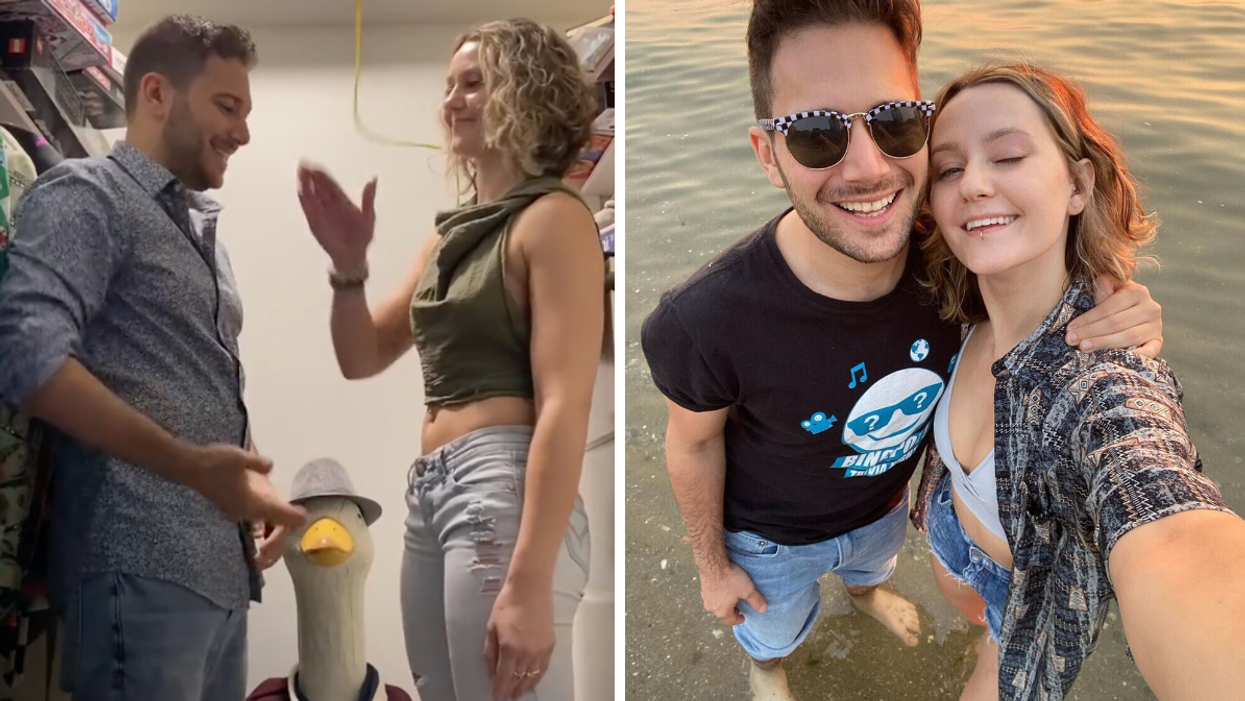 'Life With Derek' Edwin and Lizzie as adults. Right: Danny Mags and Jordan Todosey.