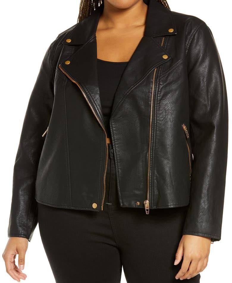 Lifechanger Faux Leather Moto Jacket