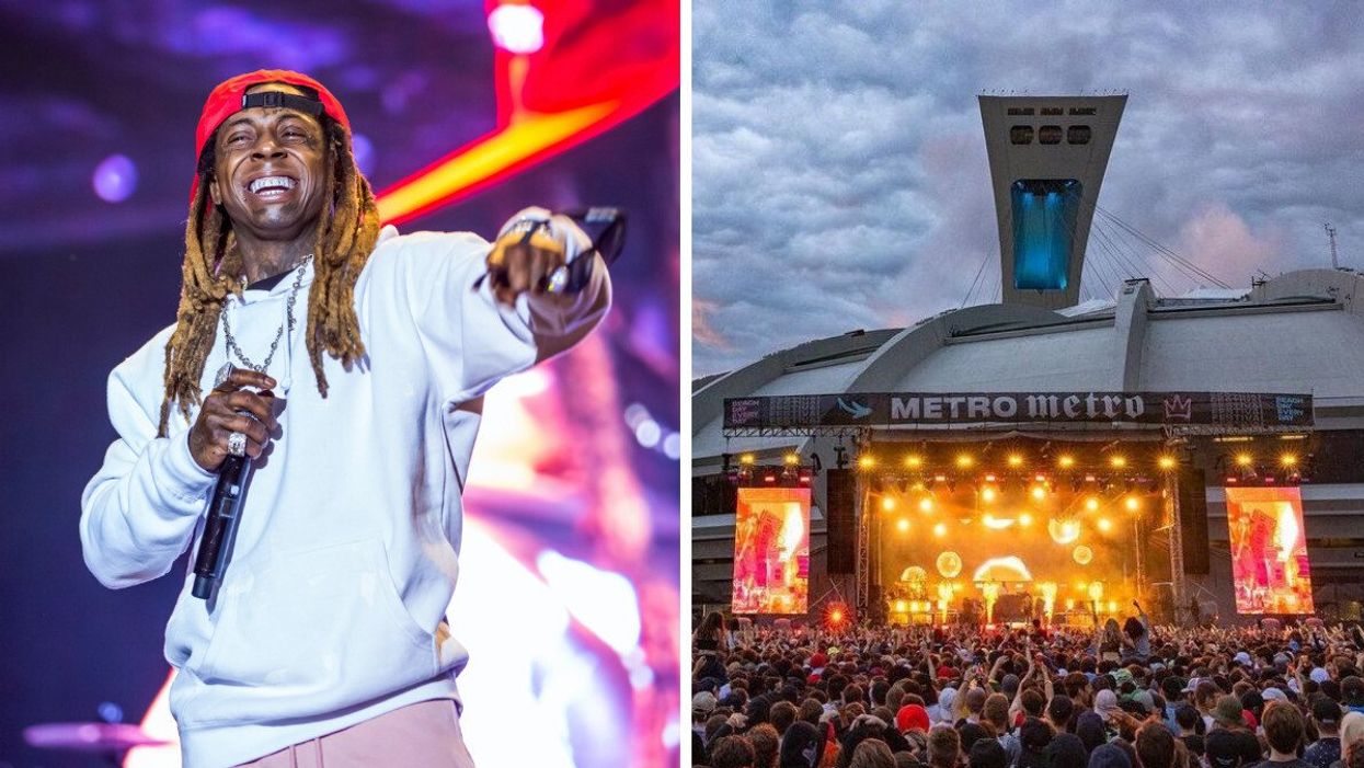 Lil Wayne. Droite : Festival Metro Metro 2023.