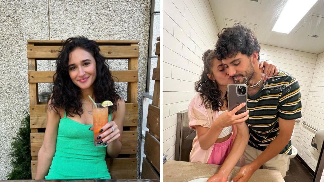 Lili-Ann De Francesco. Droite : Lili-Ann de La Voix et son amoureux Adam Benmoussa.