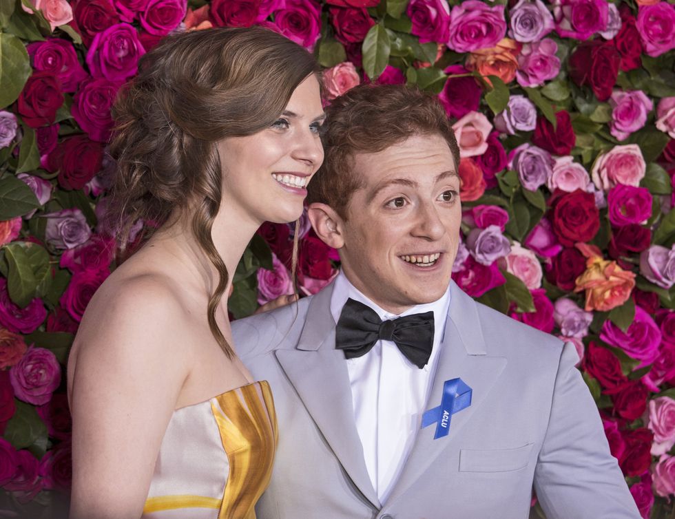 Lilly Jay and Ethan Slater at the 2018 Tony Awards.