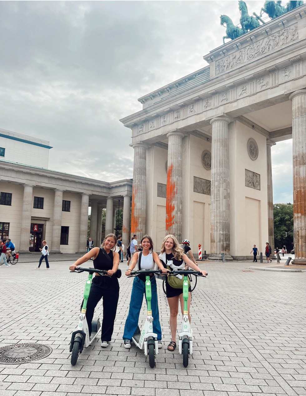 Lime scooters in Berlin.