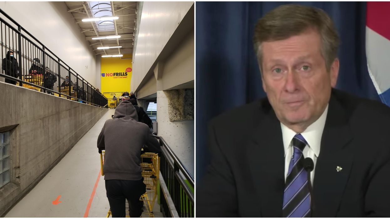 Lines In Toronto Are Absolutely Wild Right Now Before The City Locks Down On Monday