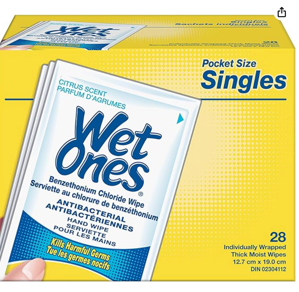 Lingettes antibact\u00e9riennes.