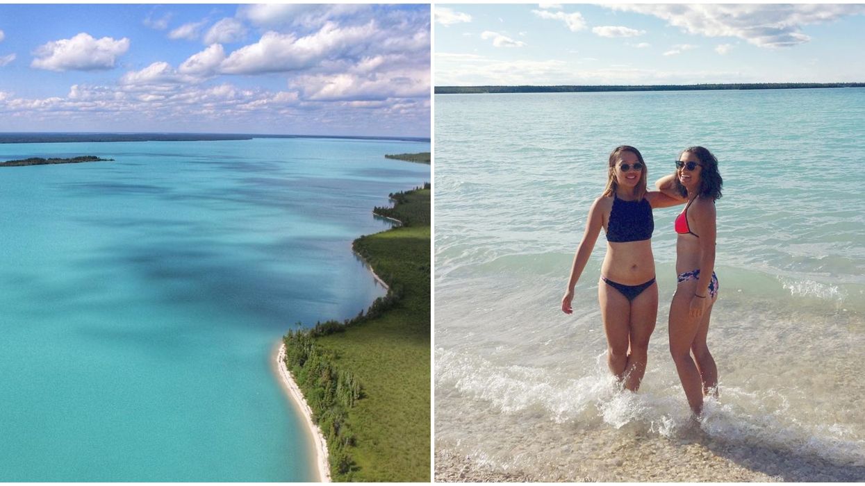 Little Limestone Lake In Manitoba Changes Colour Throughout The Day