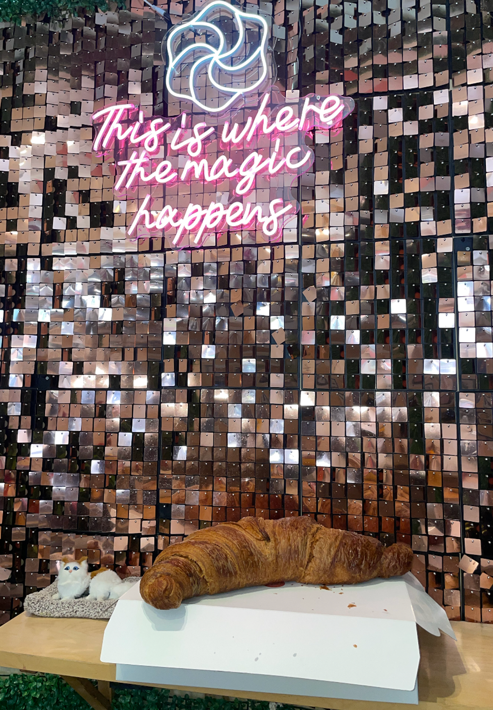 Little Pebbles giant croissant.