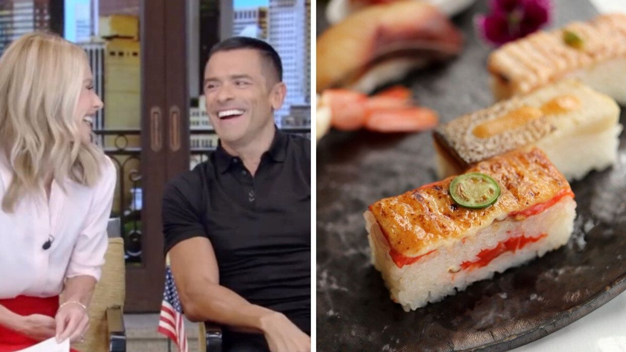 Live with Kelly and Mark. Miku sushi Vancouver.