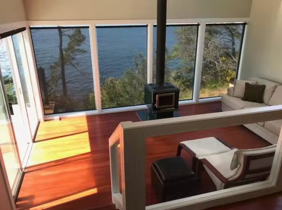 Living room in the home.