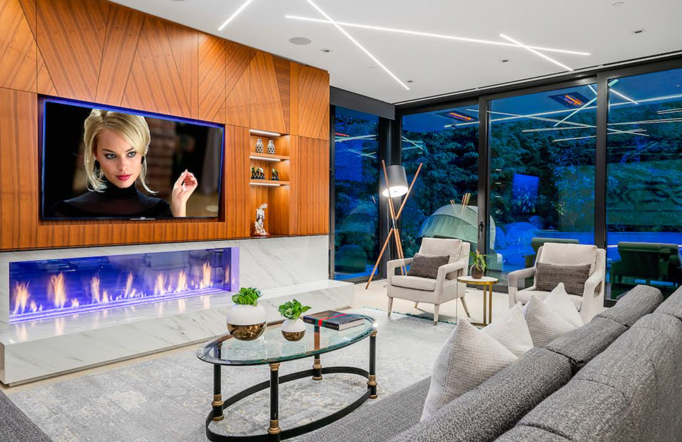 Living room in the home.