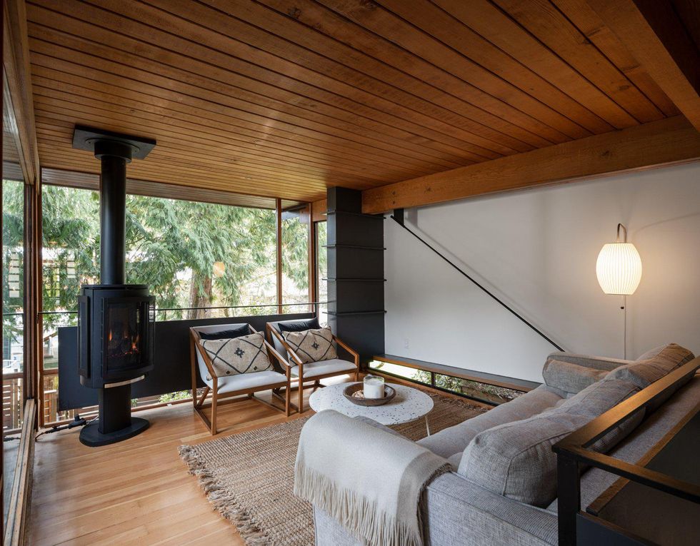 Living room in the house.