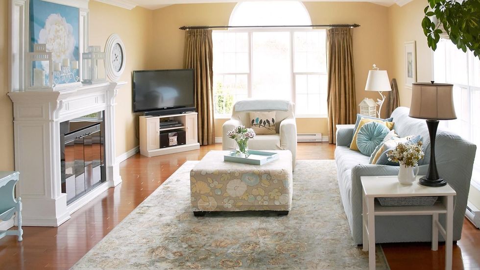 Living room of the house for sale.