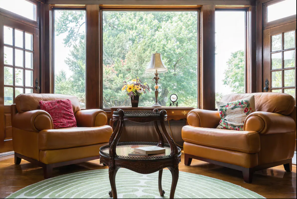 Living room, Redwall Castle in Germantown.