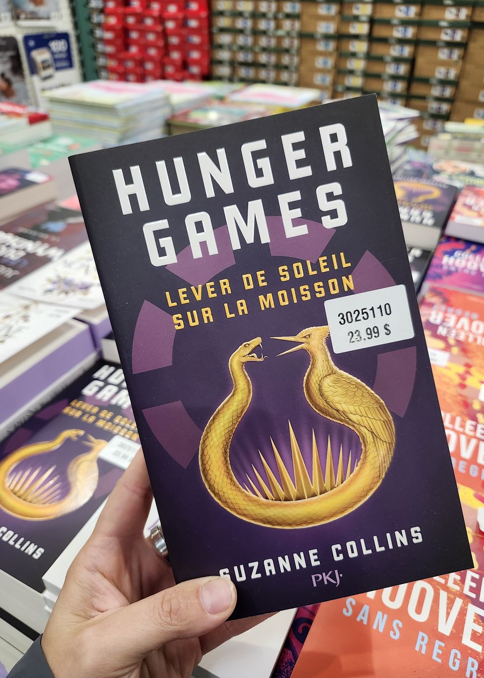 Livre Hunger Games de Suzanne Collins.