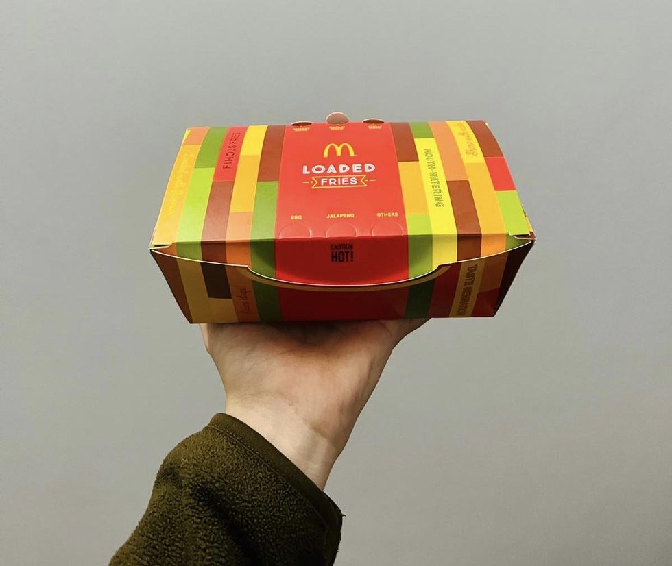 Loaded masala fries.