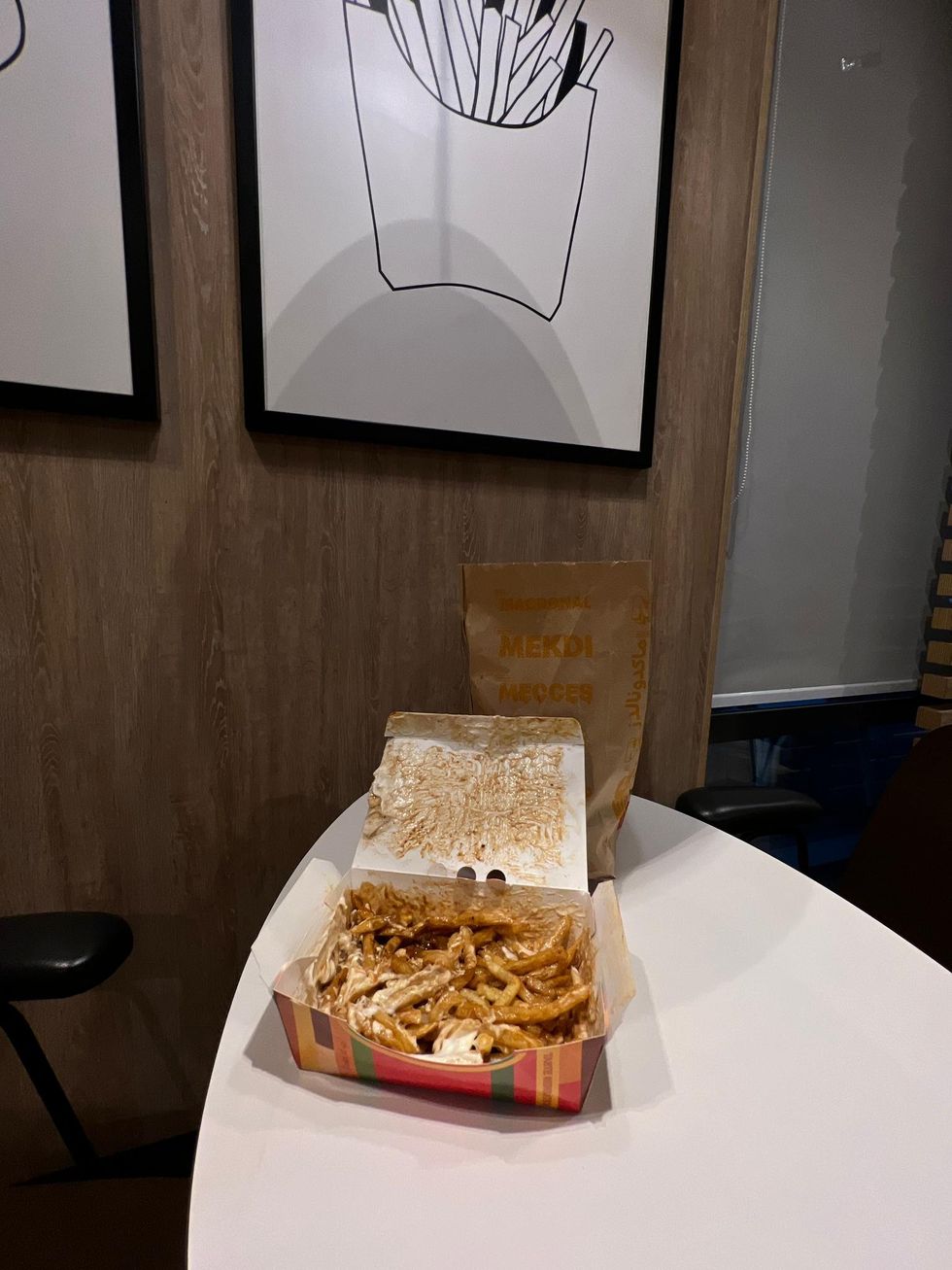 Loaded masala fries.