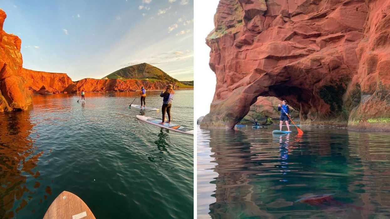 Location de paddleboard aux Îles-de-la-Madeleine.