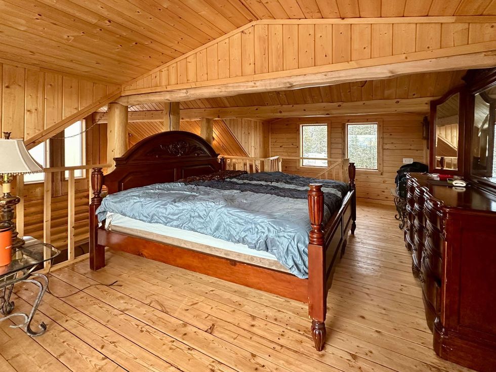 Log cabin for sale in BC.
