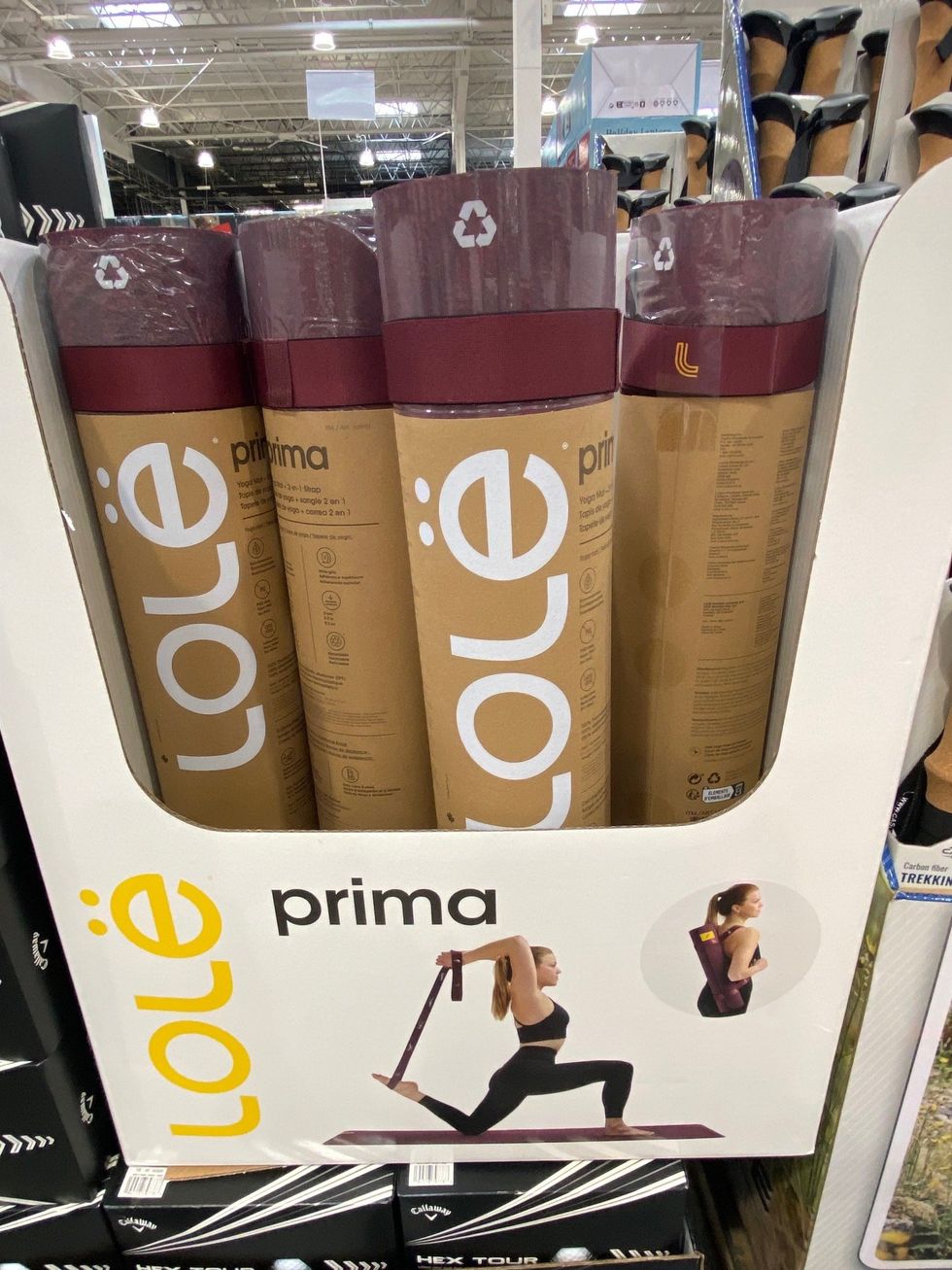 Lol\u00eb yoga mats at Costco.