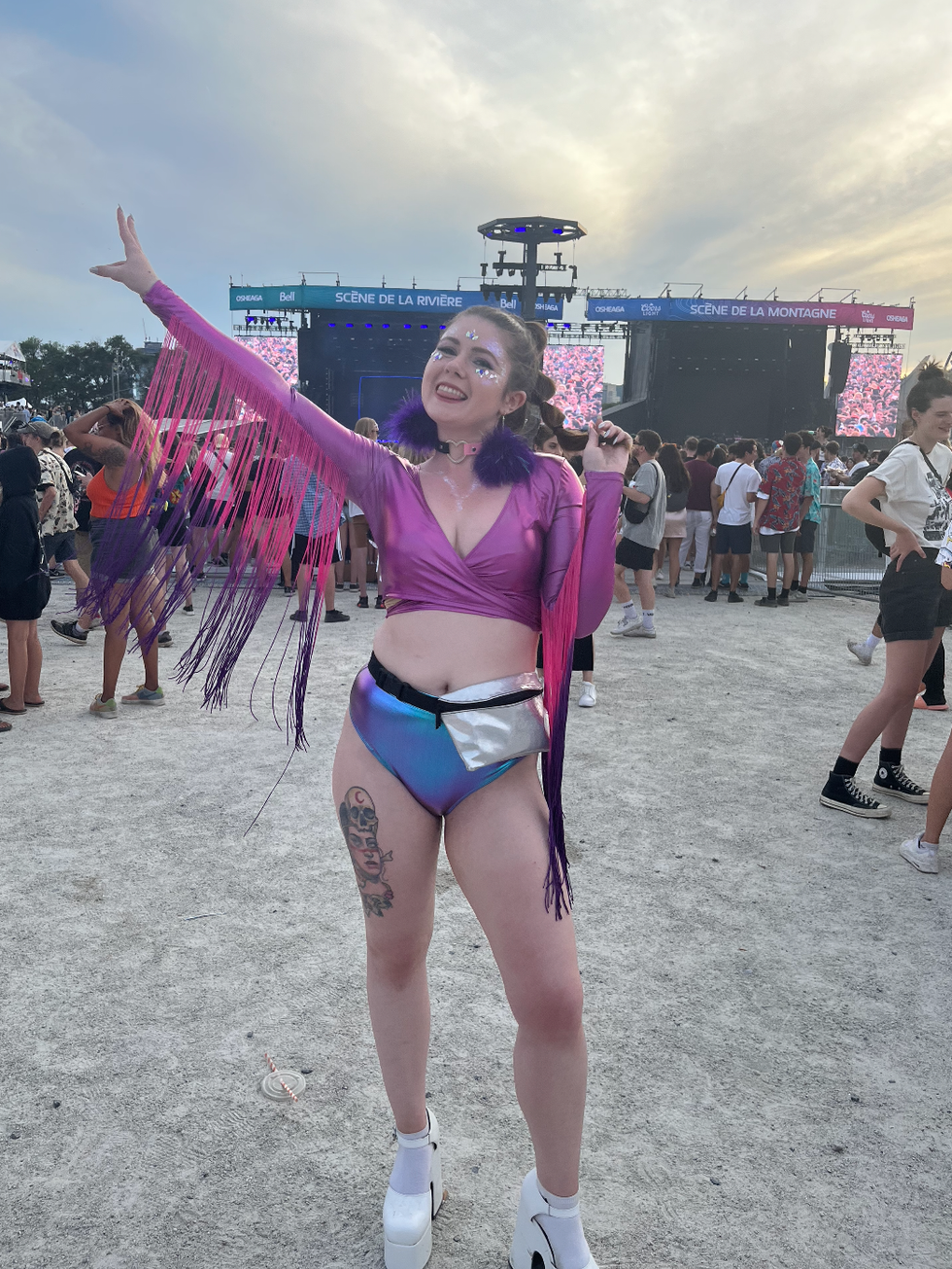 Look de festival \u00e0 Osheaga.