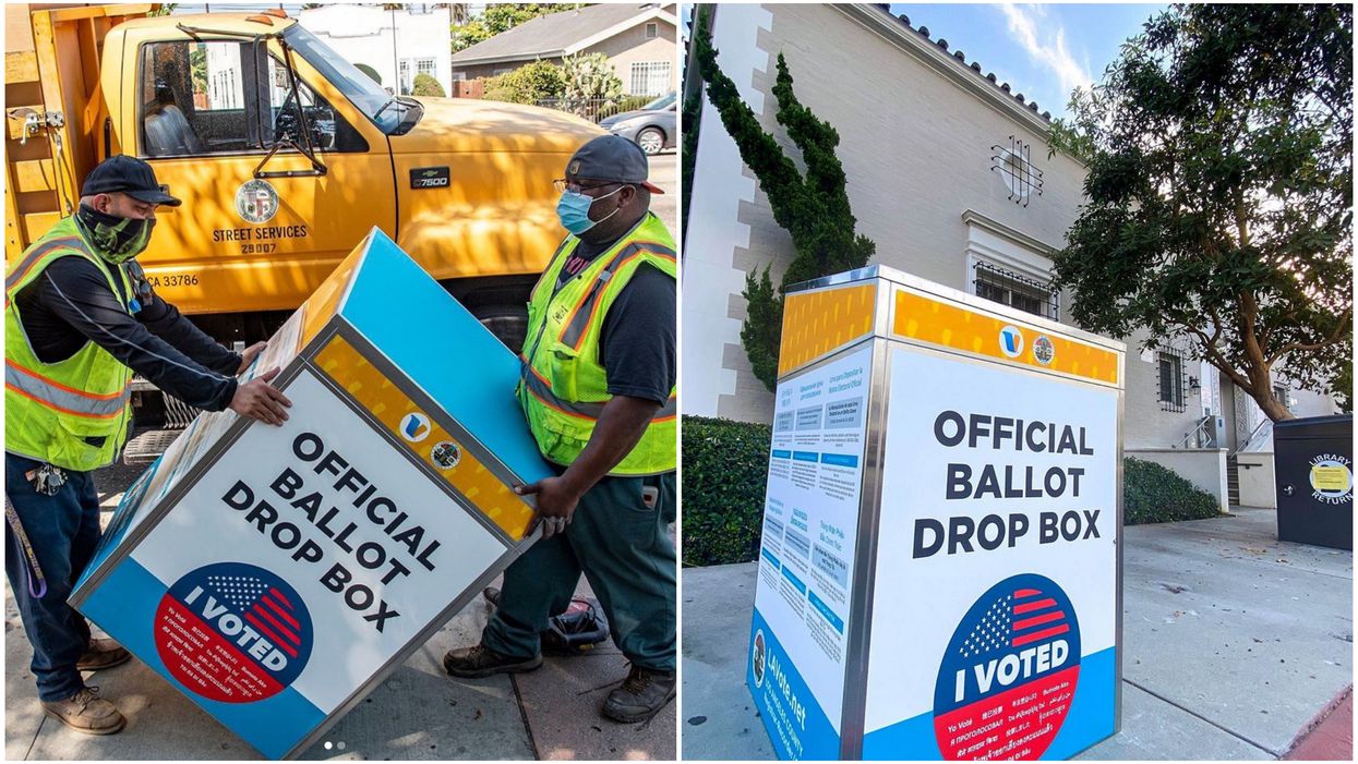 Los Angeles California Early Voting Ballot