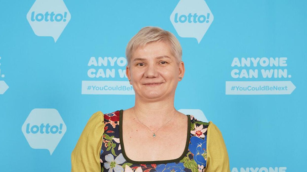 Lottery winner Adriana Miklosikova.