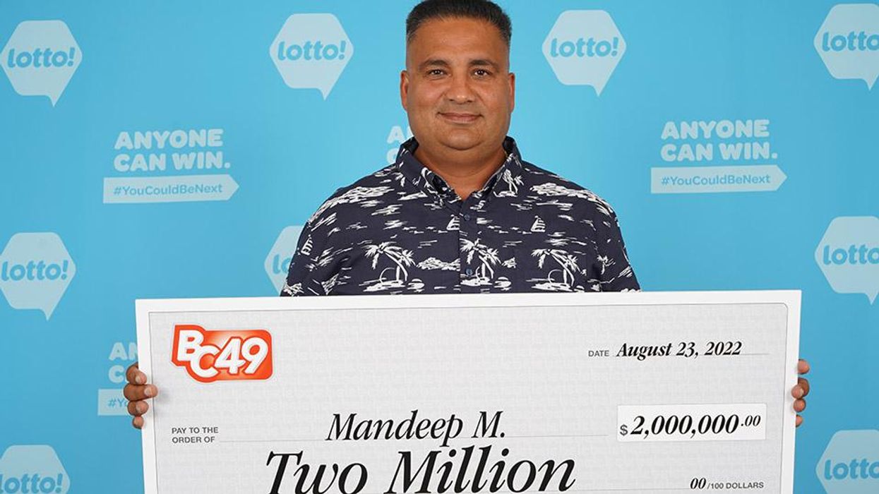 Lottery winner, Mandeep Maan.