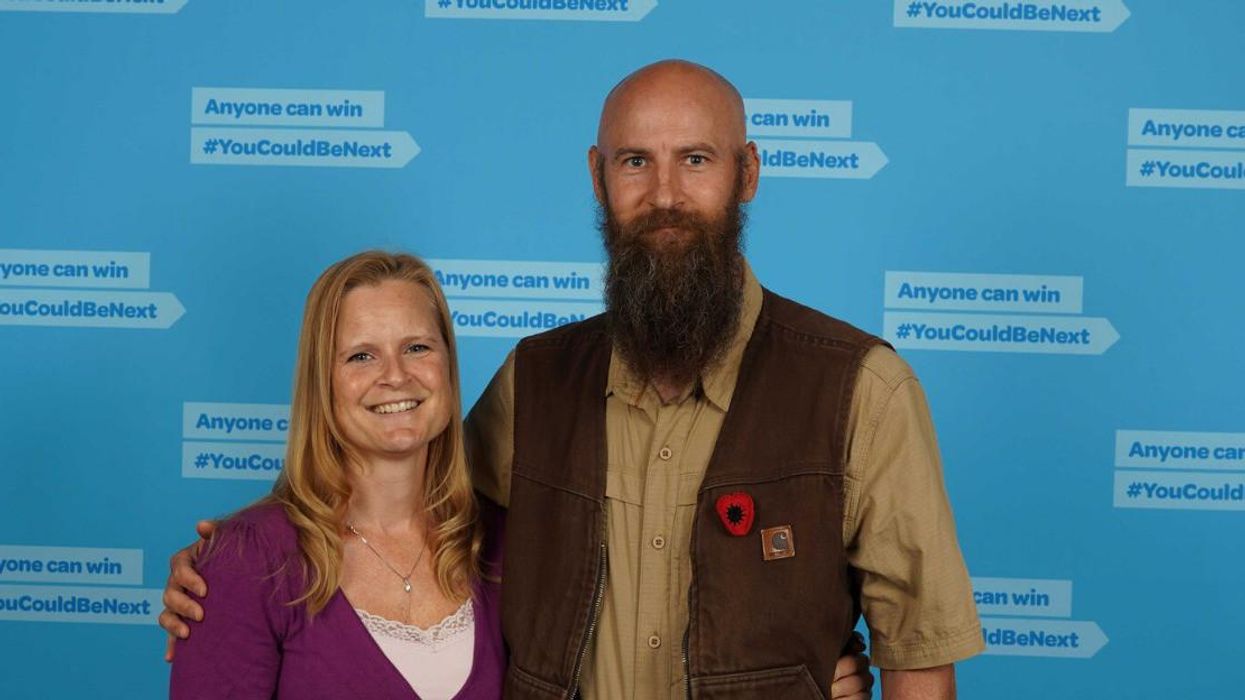 Lottery winners Jennifer and Michael Strange.